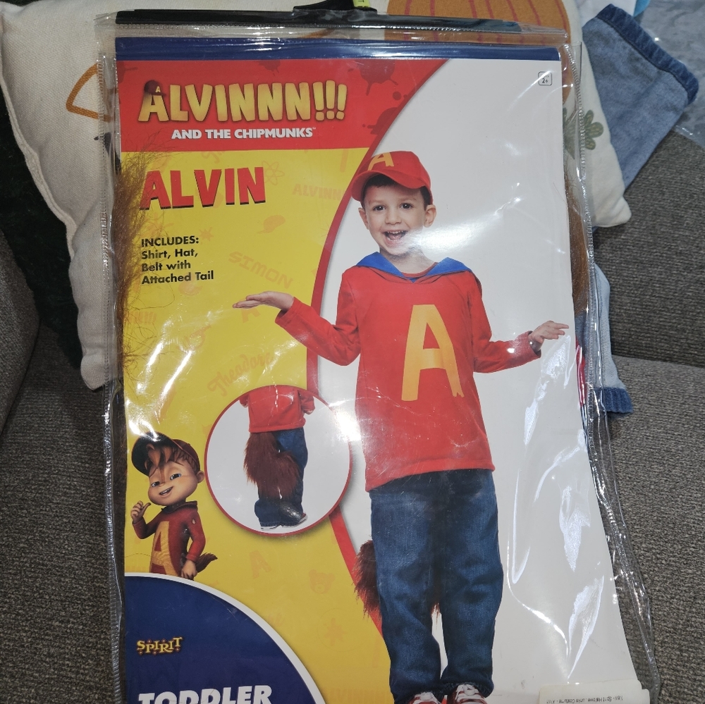 Alvin and the chipmunks costume 2t-4t